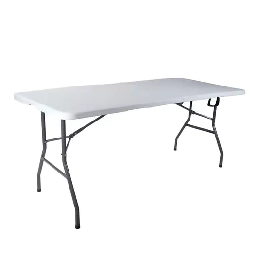 Durable folding tables for sukkah use. Choose between 6ft and 8ft. Thick HDPE plastic with steel frame. Easy to store, rust-resistant, and perfect for outdoor use.