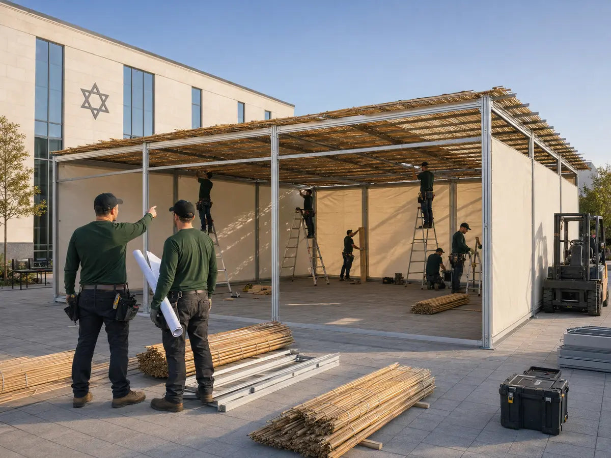 Large sukkah for a synagogue or community project